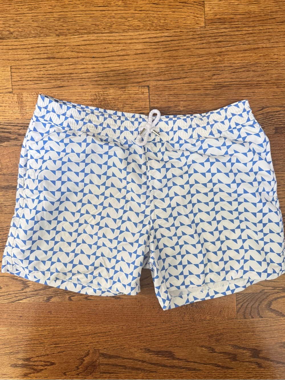 Frescobol Carioca Men’s Geometric Pattern Swim Trunks